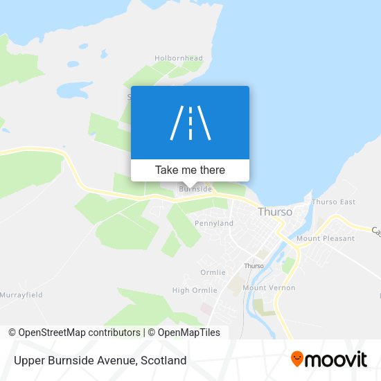 Upper Burnside Avenue map