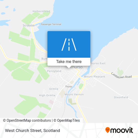 West Church Street map