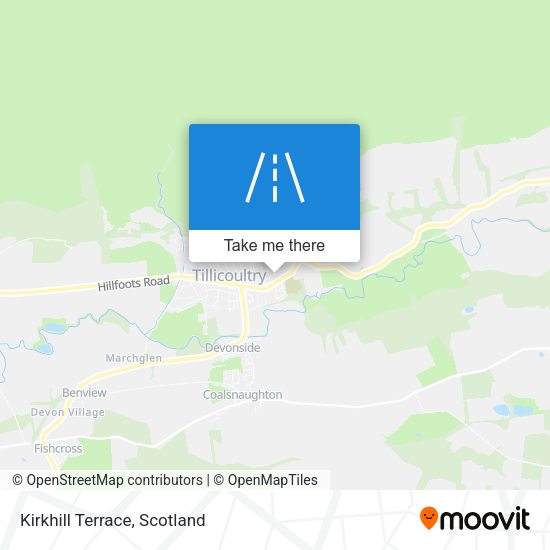 Kirkhill Terrace map