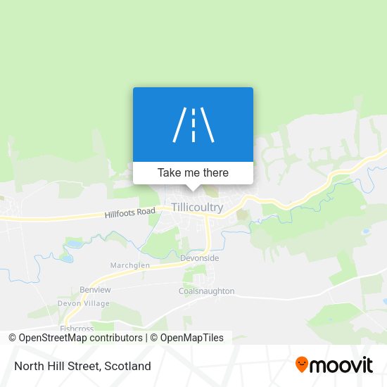North Hill Street map