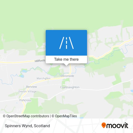 Spinners Wynd map