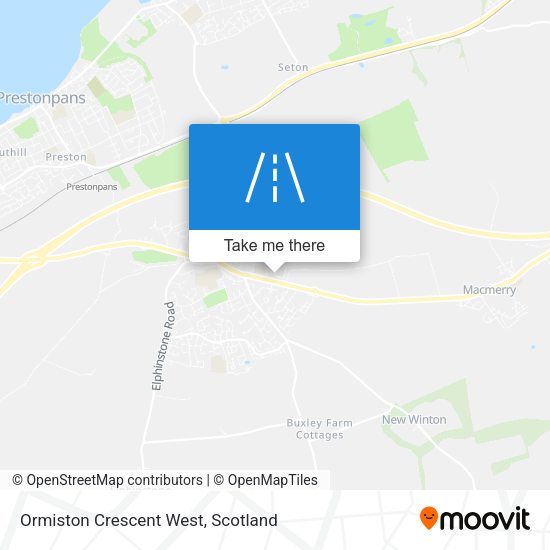 Ormiston Crescent West map