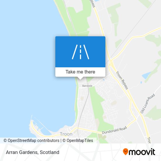 Arran Gardens map