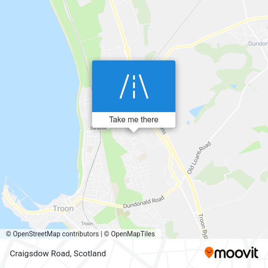 Craigsdow Road map