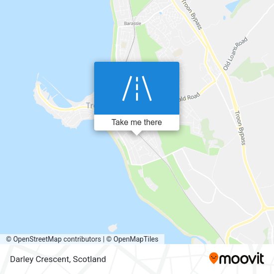 Darley Crescent map