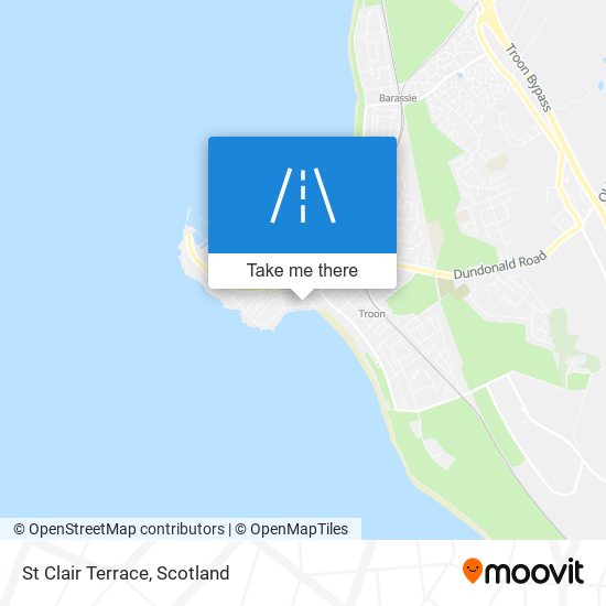 St Clair Terrace map