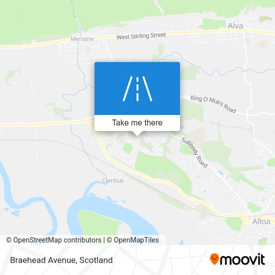 Braehead Avenue map