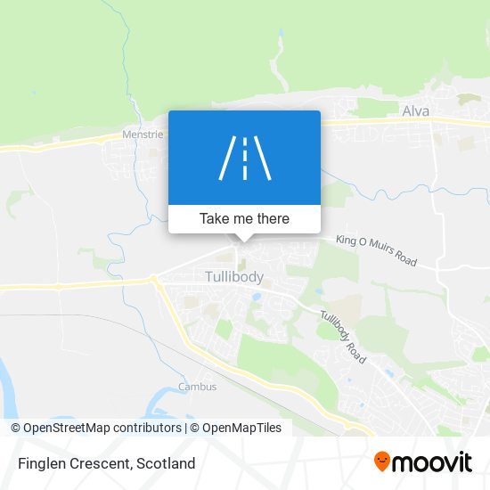 Finglen Crescent map