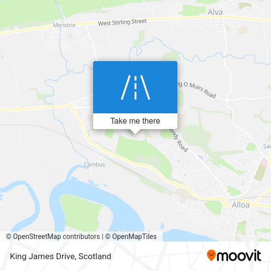 King James Drive map
