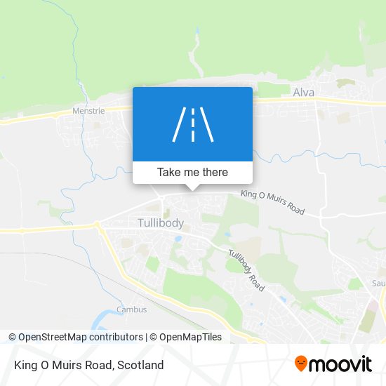 King O Muirs Road map