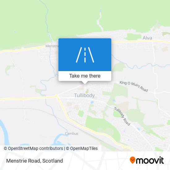 Menstrie Road map