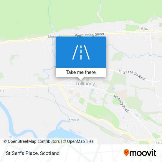 St Serf's Place map