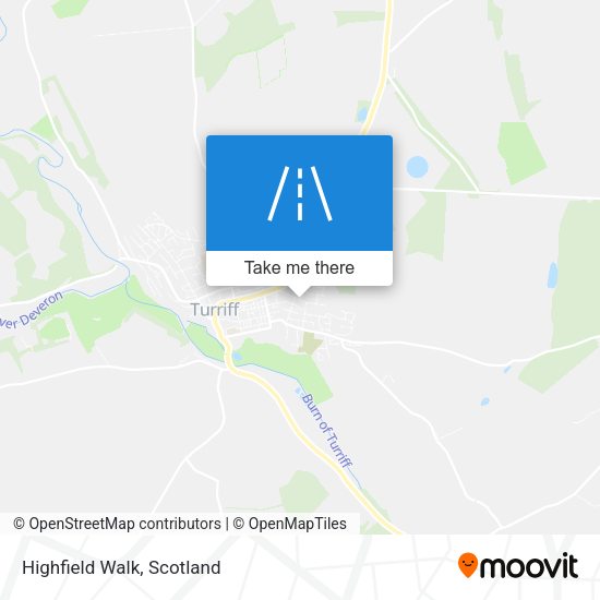 Highfield Walk map