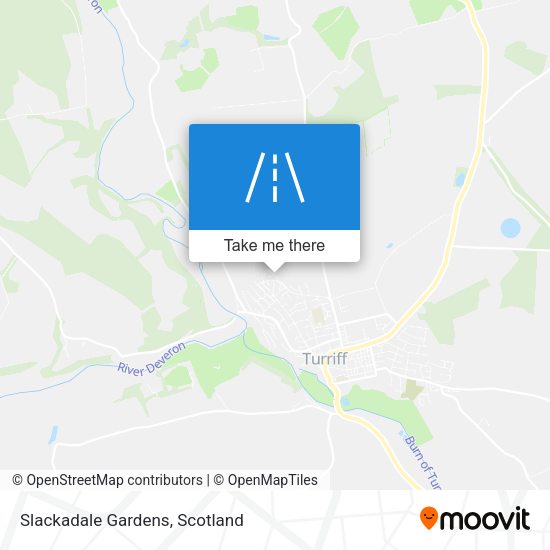 Slackadale Gardens map