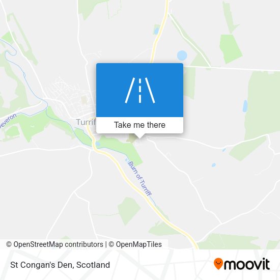 St Congan's Den map
