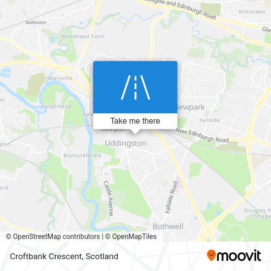 Croftbank Crescent map