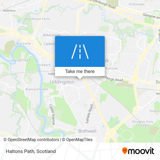 Haltons Path map