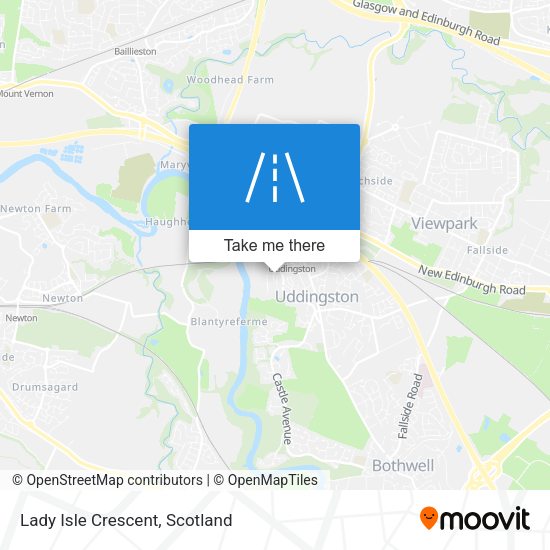 Lady Isle Crescent map