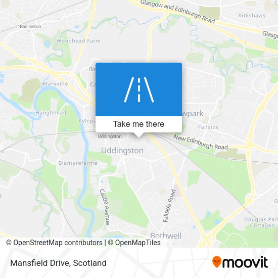 Mansfield Drive map