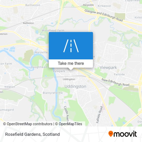 Rosefield Gardens map
