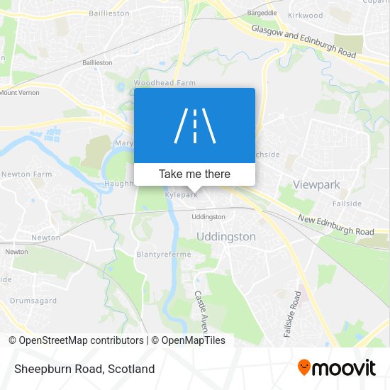 Sheepburn Road map