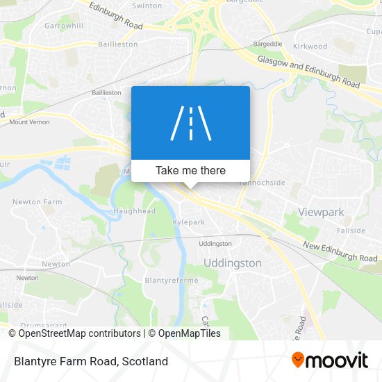 Blantyre Farm Road map