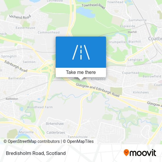 Bredisholm Road map
