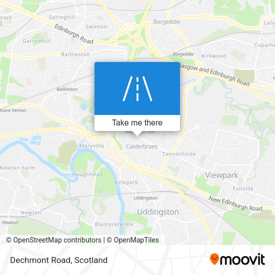 Dechmont Road map