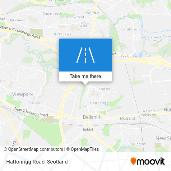 Hattonrigg Road map