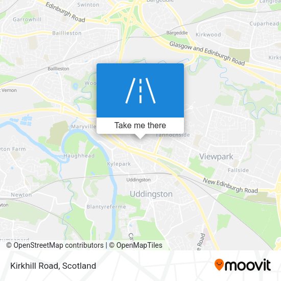 Kirkhill Road map