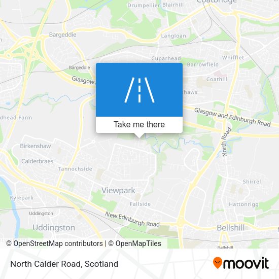 North Calder Road map