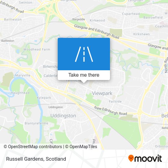 Russell Gardens map