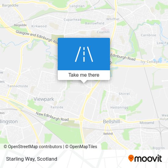 Starling Way map