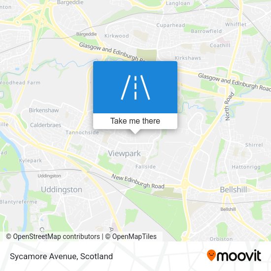 Sycamore Avenue map