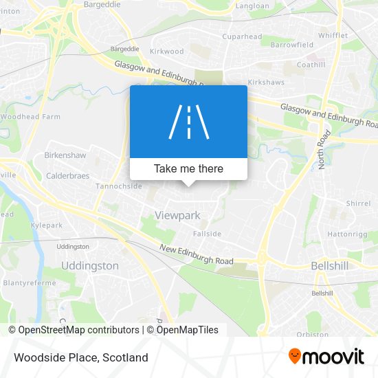 Woodside Place map