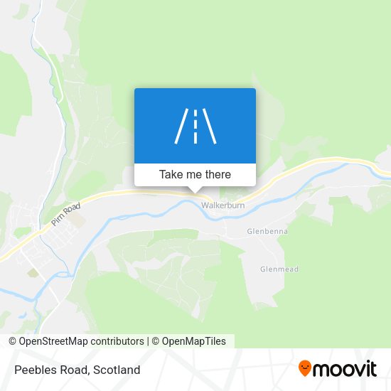 Peebles Road map