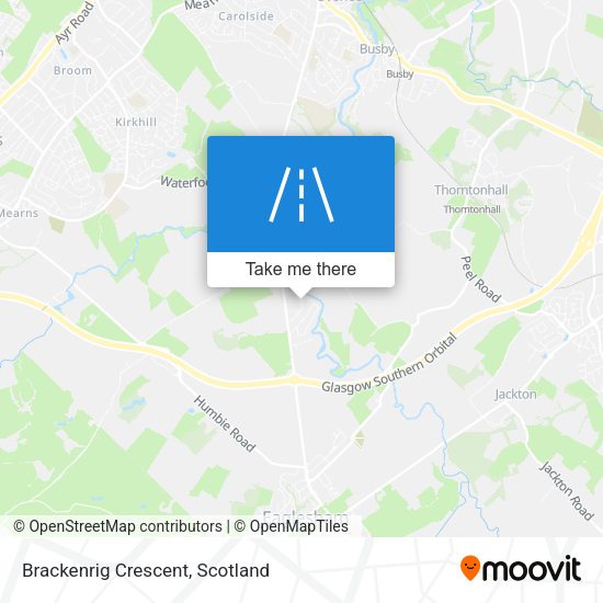 Brackenrig Crescent map