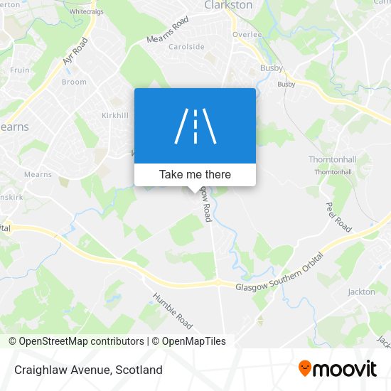 Craighlaw Avenue map
