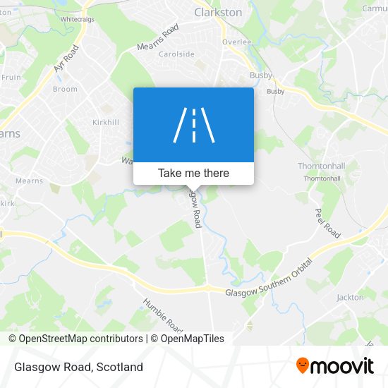 Glasgow Road map