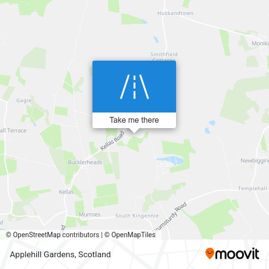 Applehill Gardens map