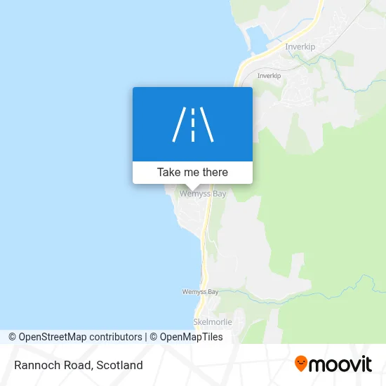 Rannoch Road map