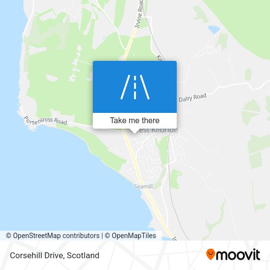 Corsehill Drive map