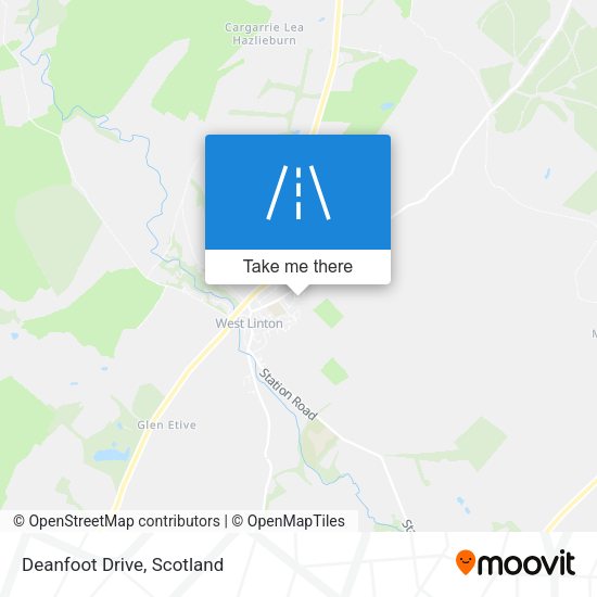 Deanfoot Drive map