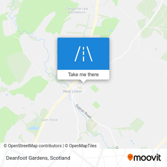 Deanfoot Gardens map
