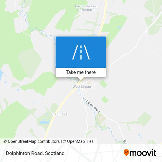 Dolphinton Road map