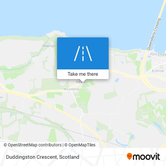 Duddingston Crescent map