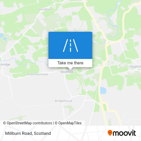 Millburn Road map