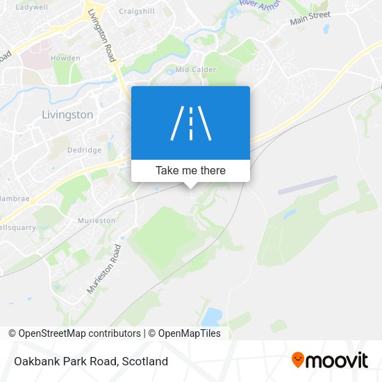Oakbank Park Road map