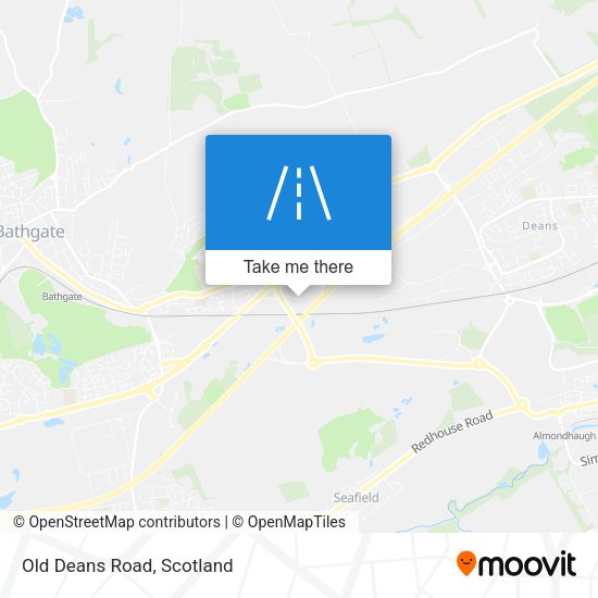 Old Deans Road map