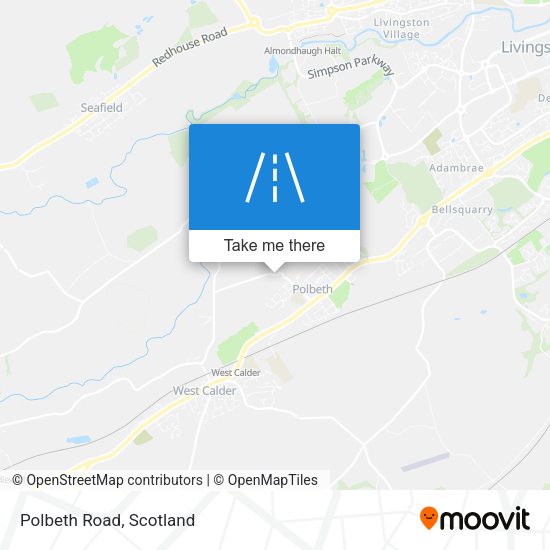 Polbeth Road map